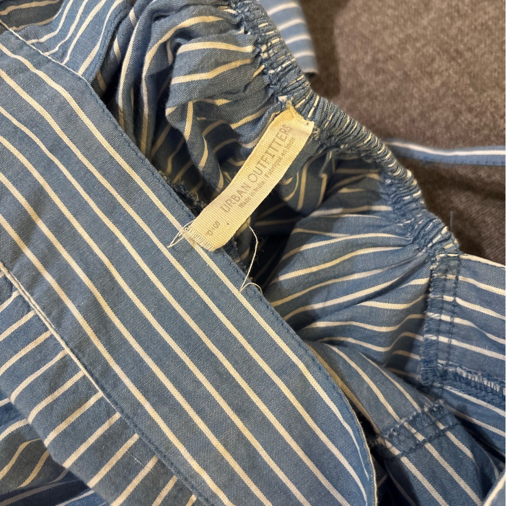 Urban Outfitters Blue Striped Ruffle Dress - Picture 5 of 5
